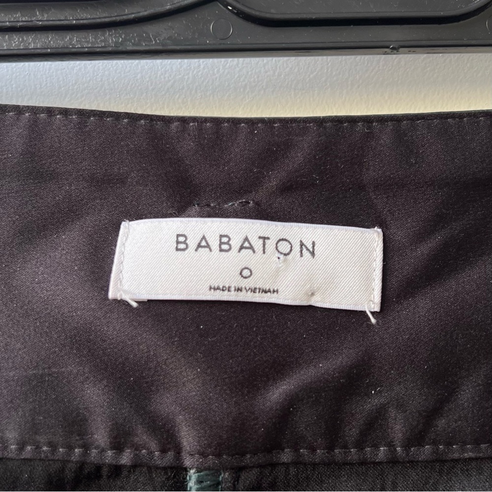 Aritzia Babaton Belted Tie-front Vegan Leather Pants - Dark Green - Size 0 - Picture 7 of 11